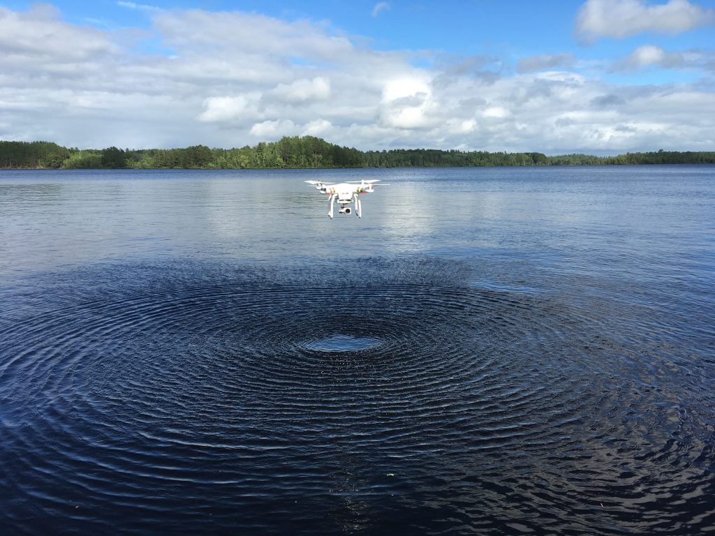 DJI Phantom 3 Pro hovering